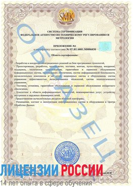 Образец сертификата соответствия (приложение) Дзержинск Сертификат ISO 27001